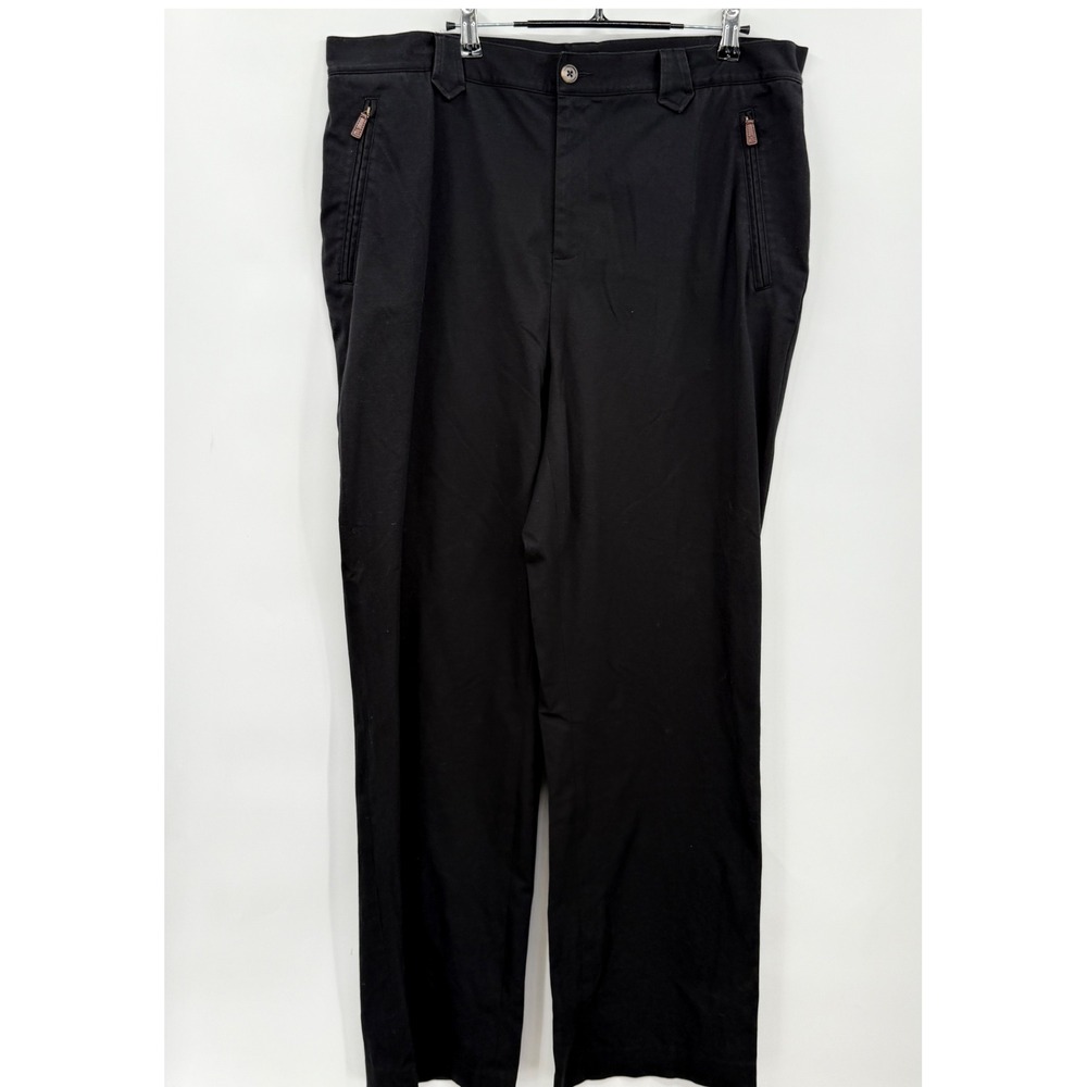 Lauren Ralph Lauren Black Women's 16W Zipper Pocket Classic Fit Trousers Pants - Picture 1 of 7